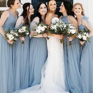 Revelry Blue Cora Tulle Gown, 6